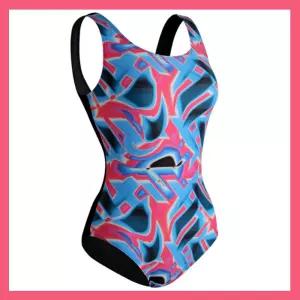 강습 시니어 예쁜 수영복 브랜드 블루핑크 네온 아쿠아로빅 u백 로우컷 엄마 수영복 엄마추천