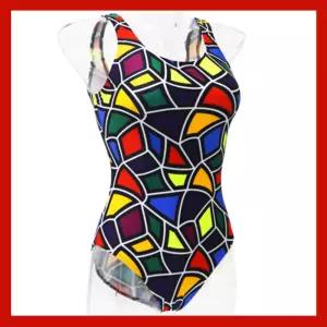 강습 시니어 예쁜 수영복 브랜드 컬러피스 브라캡내장형 아쿠아 u백 로우컷수영복 엄마추천