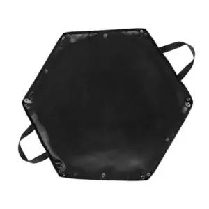 화목난로방염매트 육각 캠핑 방염매트 대형 난로 화로대 방염포 깔개 1P