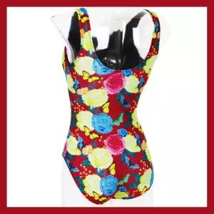 강습 시니어 예쁜 수영복 브랜드 꽃나비레드 브라캡내장형 아쿠아로빅 u백 엄마수영복 스파온천