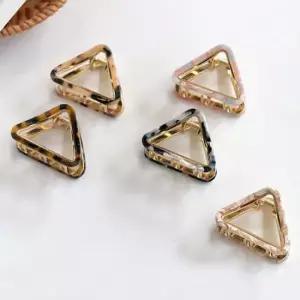 집게머리핀 여성 데일리 머리핀 패션 삼각 헤어 미니 집게핀