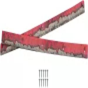 피그 스케이트보드 레일 레드 커브 그래픽 14.25인치 10개의 나무 나사 포함