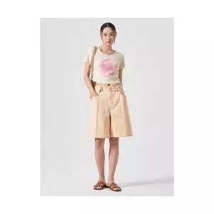 매장정품 에잇세컨즈 8SECONDS 원턱 데님 쇼츠 옐로우 (114525AP5E) 114525AP5E 630064