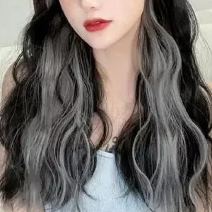 스트랩가발 여성 웨이브 가발 컬러 브릿지 붙임 헤어 피스