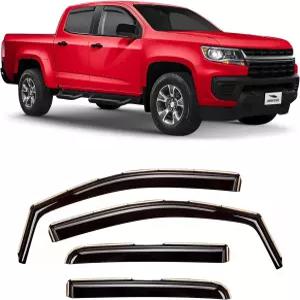 트럭 쉐보레(쉐보레) 콜로라도/GMC 캐니언 2015-2022 크루 캡 윈도우 디플렉터 통풍구 바이저 4피스 -