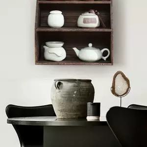 우드 쇼케이스 카페인테리어 2단 진열장 미니