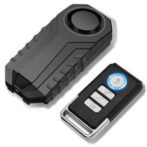 KCMYTONER 진동 감지 자전거 알람, 리모컨 포함, 113db 시끄러운 알람 시스템 방지, 전기 세발자전거 이동성 스쿠터 사이클링 보안용 무선 오토바이