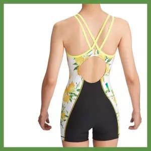 강습 고급수영복 브랜드 아레나 일본 수입 트윈끈 레몬트리 여성1부 아쿠아로빅 탄탄이bkwh 예쁜