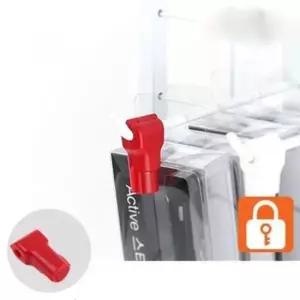 [생활] 진열대 잠금 장치 레드 락커 보안 자물쇠 홀더