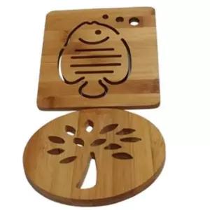 주방용품 고급대나무 냄비받침 우드트레이 1P
