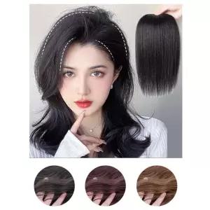 여성용 똑딱이 핀 고열사 부분가발 20cm 1p 헤어가발 nXU4+2hrm