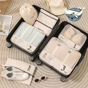 캐리어 정리파우치 여행용 수납 압축기능 AOD9+9AKJ