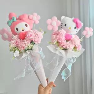 로라제이 유치원 졸업 산리오인형 재롱잔치 꽃다발