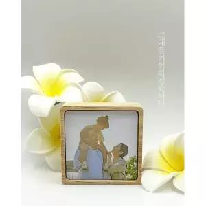 깜도리4  미니 봉안당 액자 꾸미기 포토 주문제작 사진 만들기 묘비 납골당 위패 추모 나무 인화 장식