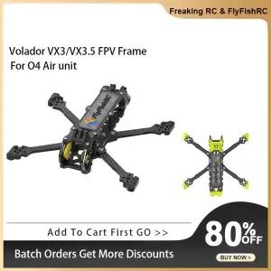 호환  FlyFishRC Volador VX3 VX3.5 O4 FPV 프레임 3인치 3.5인치 FPV RC 프리스타일 쿼드콥터 키트용 DJI
