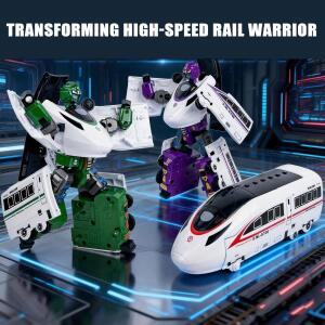 변신 고속철도 로봇 장난감 기차 갑옷 전사 소년 피규어 히어로