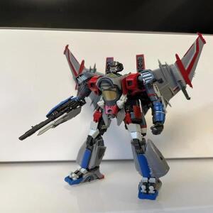 트럼펫 변신 장난감 스마트 키트 SK08 TF6 스타스크림 무접착식 가동 조립 로봇 모델 액션 피규어 취미