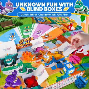 슈퍼윙스 14종 변신 장난감, 2인치 비행기 수집 캐릭터 공룡 미니 액션 피규어 포함