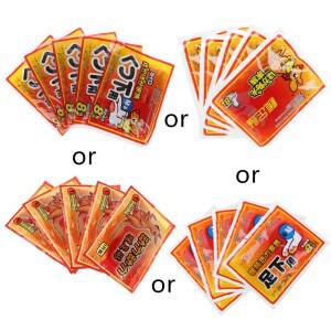 10Pcs 바디 워머 스틱 지속 열 패치 손 피트 발  붙여 넣기 패드 유지
