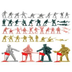 ViiKONDO 육군 남자 장난감 액션 피규어 그린 vs 탄 군인 2 차 대전 부대 미국 영국 일본 독일 전투 밀리터