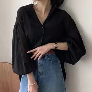 [다잇템] 여자 빅사이즈 펌킨소매 남방 봄신상 블라우스