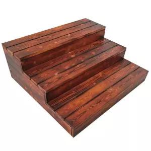 나무 계단 원목 목재계단 나무계단 디딤대 테라스 소형 스텝 부식