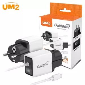 UM2 접지 케이블 일체형 65W PD 고속 충전 LED 표시창 CABLE-PD65W-LED