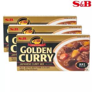 SB 에스비 골든카레 매운맛 220g 3개입