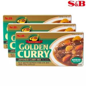 SB 에스비 골든카레 중간 매운맛 220g 3개입