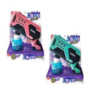 드림시티 오토 버블건 회전 회오리 비눗방울총 장난감 리필액 건전지 포함