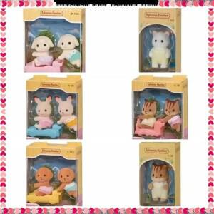 실바니안 패밀리 늘어진 토끼 장난감 정통 초콜릿 테누린 다람쥐 쌍둥이 취미