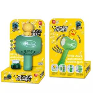 꼬마오리 자동 버블건 회전 회오리 비눗방울총 장난감 리필액 건전지 포함