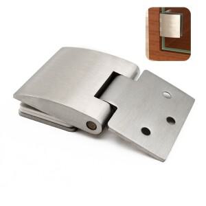 304 스테인레스 스틸 사우나 문 경첩 땀 증기 유리 곡선 외부 90 ° 액세서리