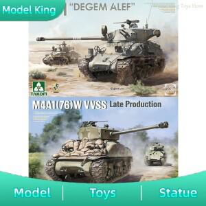 TAKOM 2207/2208 M4A1(76)W/M51 VVSS 후기 생산 탱크 밀리터리 조립 모델 키트 플라스틱 수집 장난감 선물