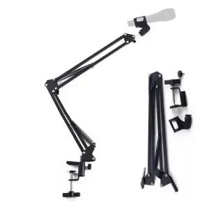 고품질 B탁상고정용 2단관절 마이크 거치대 스탠드 고정대 마이크...