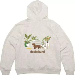[골드스마일]후드티 뒷면 닥스훈트 인테리어 강아지 디자인 옷