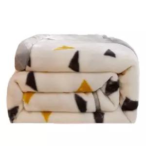 대형이불 할머니담요 겨울이불 호피 50x200cm 화이트 모원단 레트로감성 고밀