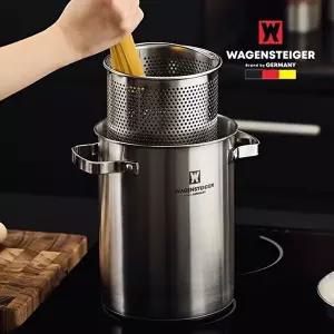 [바겐슈타이거]바겐슈타이거 인덕션겸용 멀티팟 4.3L 파스타냄비 어묵꼬치 국수냄비