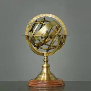 장식품 세계지도 소품 탁상 해적 앤틱 빈티지 서재 황동