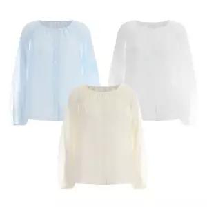 [샵앤] 여성 봄신상 나그랑 시스루 스트라이프 셔츠 블라우스 EAN-WBL-11904