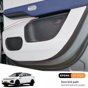 호환  Xpeng G6 2025 자동차 도어 킥 패드 가죽 방수 방진 매트 보호대 커버 스크래치 내마모성 인테리어