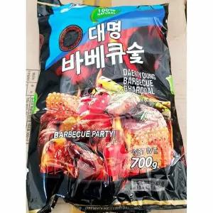 바베큐숯 700g 대명 장터 x20개 식당용 업소용 식당