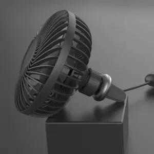 차량용 미니 USB 선풍기 써큘레이터 송풍구거치 7엽날개 사선커버 휴대용 서큘레이터