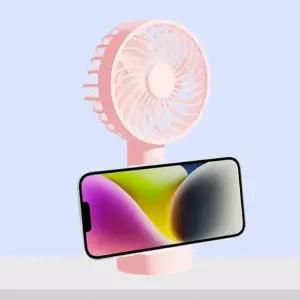 3단 C타입 핸디 LED 선풍기 풍속 탁상 거치대 충전 겸용 시그널