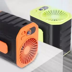 허리착용 산악용 아웃도어 보조배터리기능 6000mAh 캠핑용품 휴대용선풍기 랜턴기능