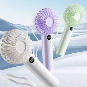 여름 판촉물 미니 시원한 필수품 휴대용 인쇄가능 무선 선풍기 충전식 손선풍기 품 C타입