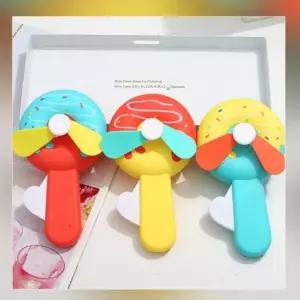 수동 단체선물 여름 도넛손풍기 부채 답례품 휴대용 바람 시원한 귀여운 미니 선풍기