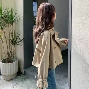 [다잇템] 여자 탱크 빅사이즈 오버랩 폴리 트렌치코트