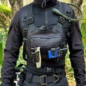 전술 체스트백 방수 하네스가방 라이딩용 오토바이 가슴가방 밀리터리 슬링백