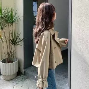 [다잇템] 여자 탱크 빅사이즈 오버랩 폴리 트렌치코트_24544438_588872